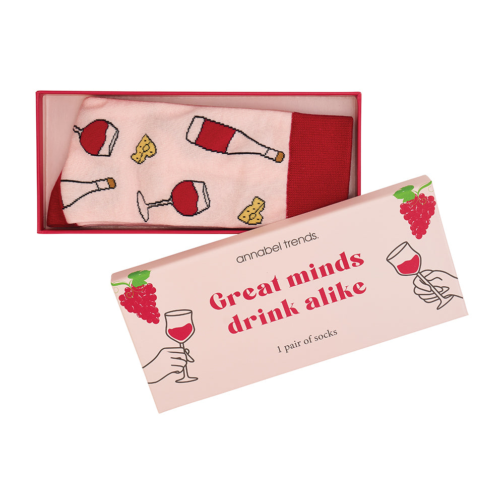 Boxed Socks – Great Minds Drink Alike