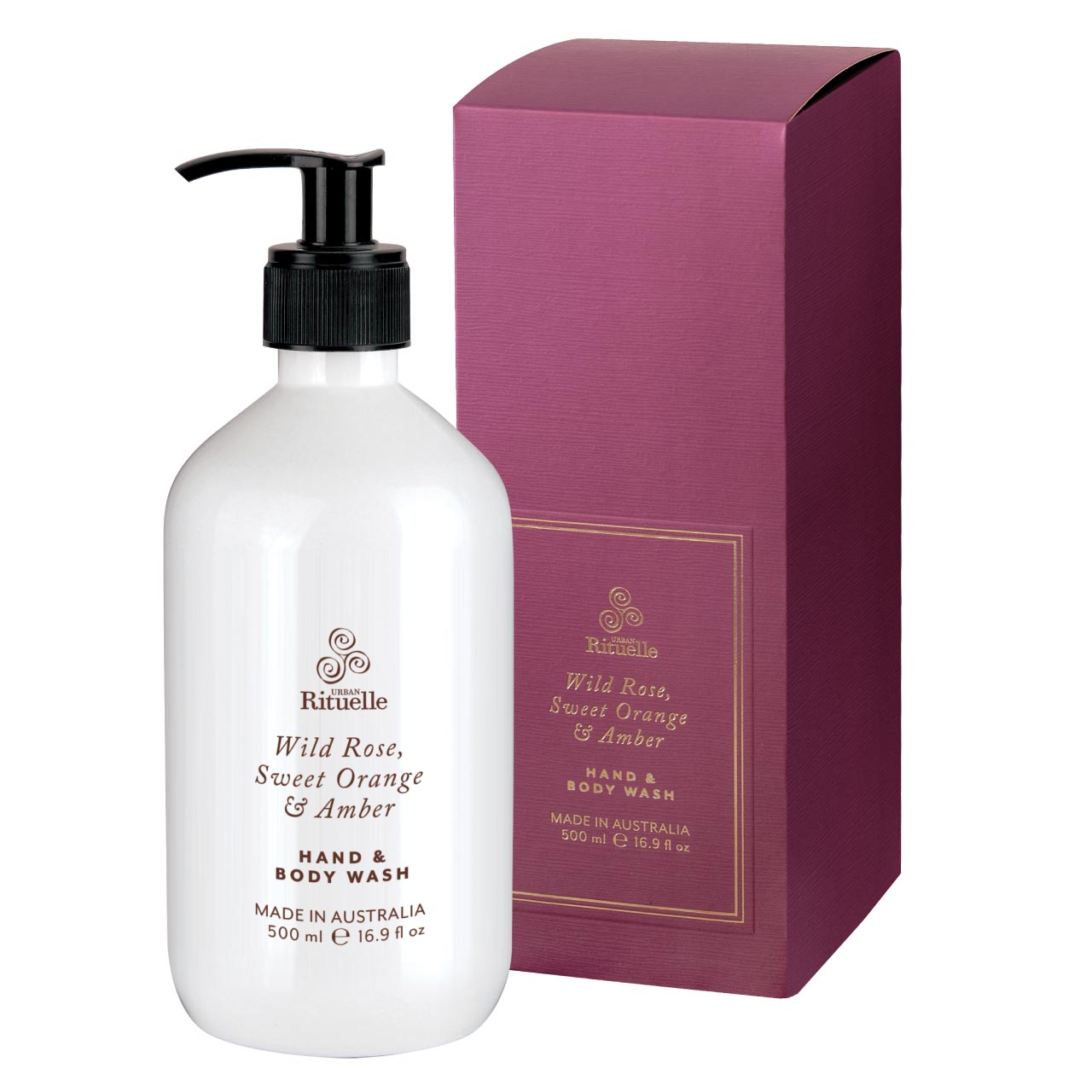 Wild Rose, Sweet Orange & Amber Hand & Body Wash | 500ml