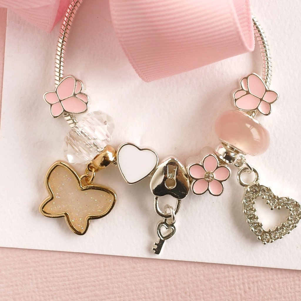 Butterfly charm bracelet