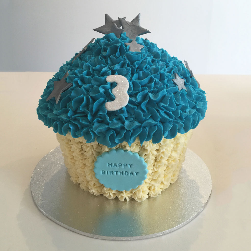 Giant Cupcake Shining Star Cake