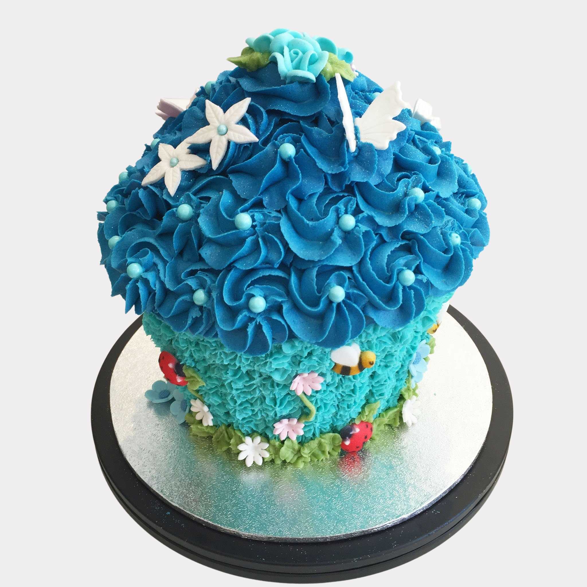 Giant Cupcake Fairy Garden Cake