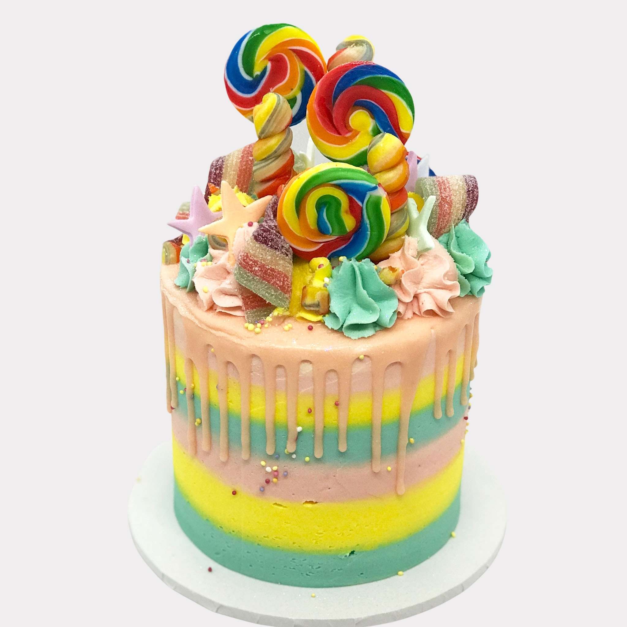 Rainbow Drip Cake