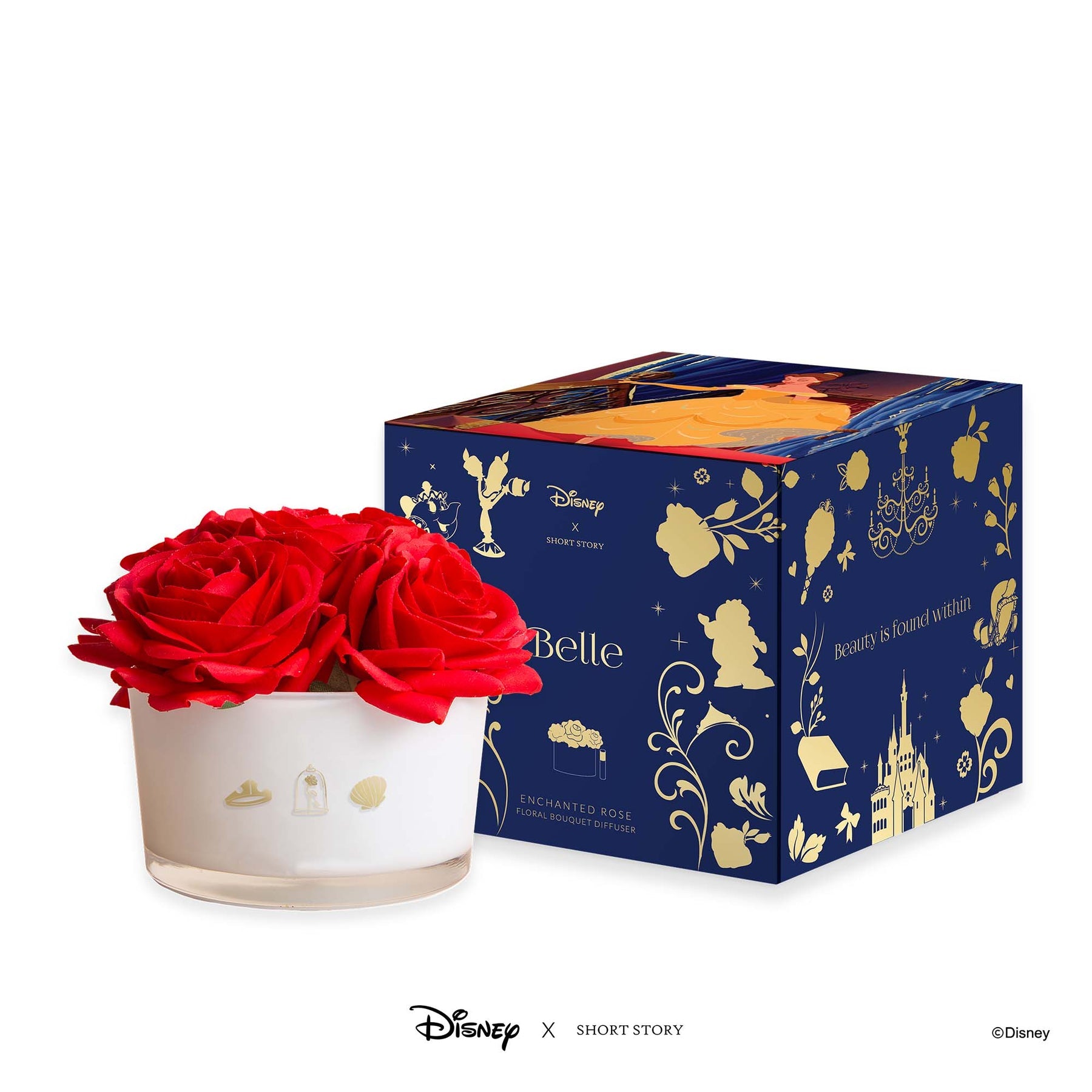 Disney Floral Bouquet Diffuser - Belle, Beauty and the Beast (Enchanted Rose)