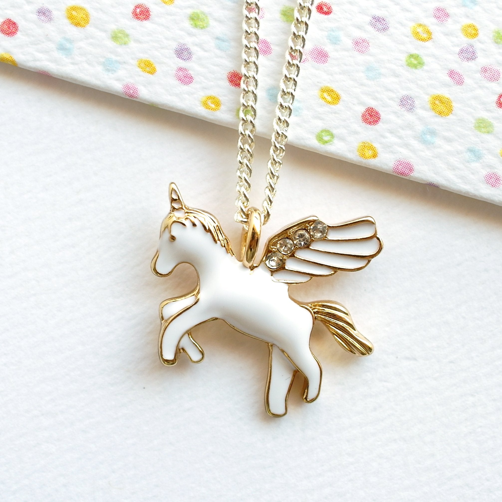 Gold discount unicorn necklace