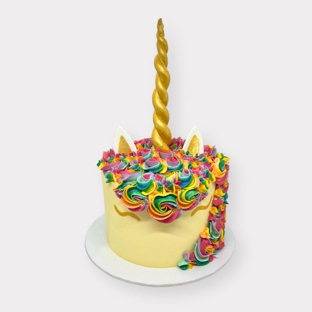 Gold Unicorn Cake