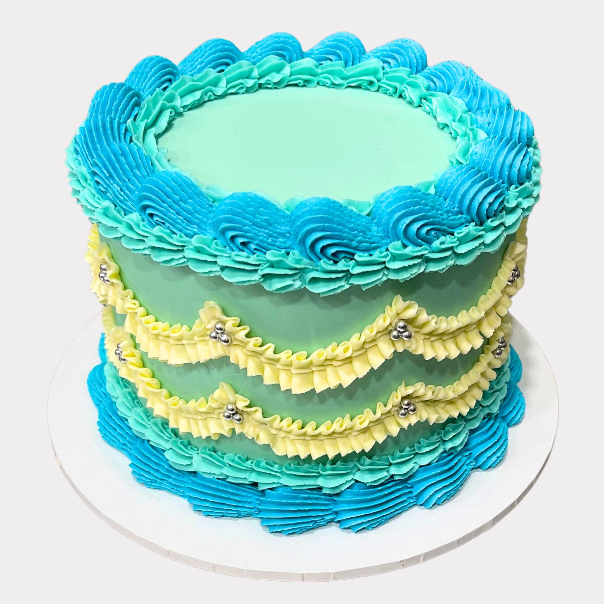 Blue Vintage Cake