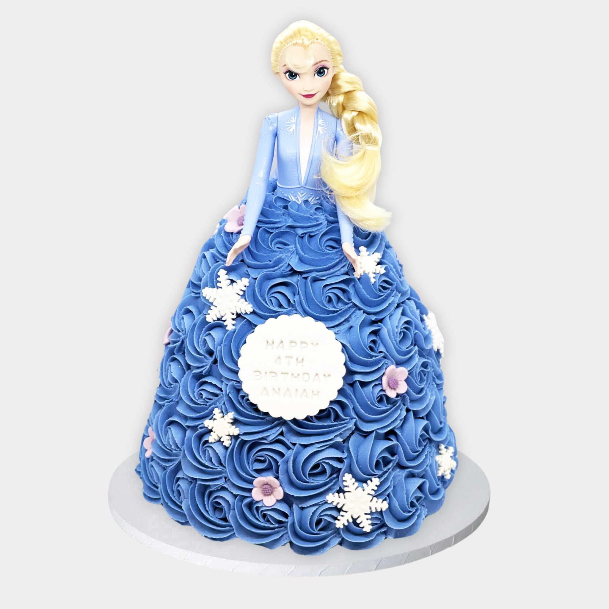 Elsa Frozen Swirl Doll Cake