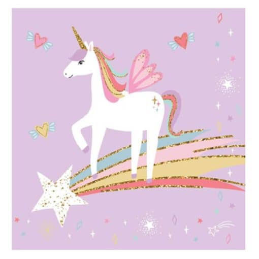 Unicorn Napkins Pack of 20