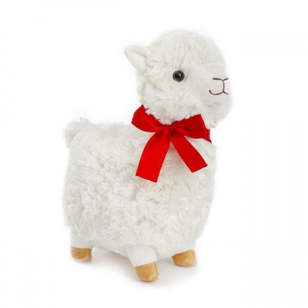 Fuzzy Wuzzy Plush Llama White