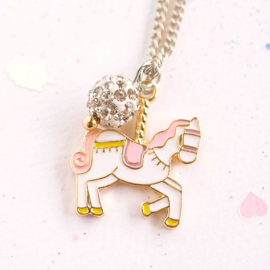 Unicorn Carousel Goldr Necklace