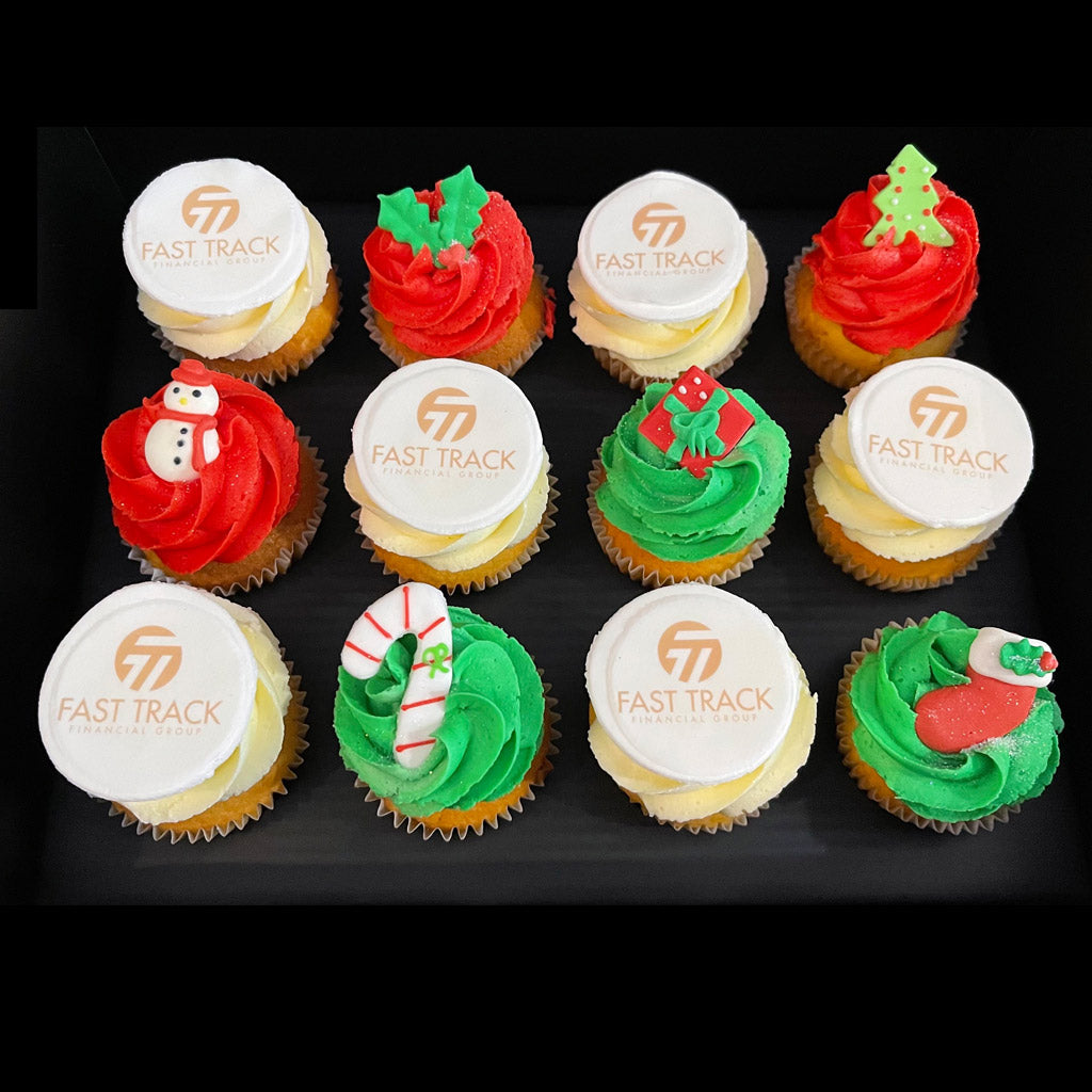 Christmas Mix' n' Match Logo Cupcakes