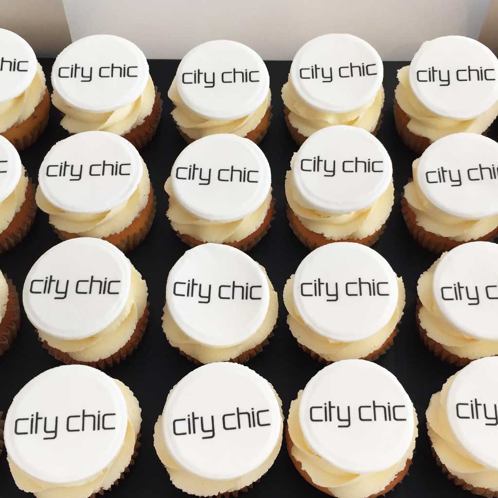 Corporate Branded Cupcakes