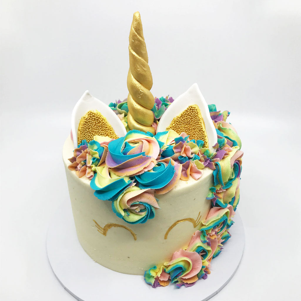 Gold Unicorn Cake