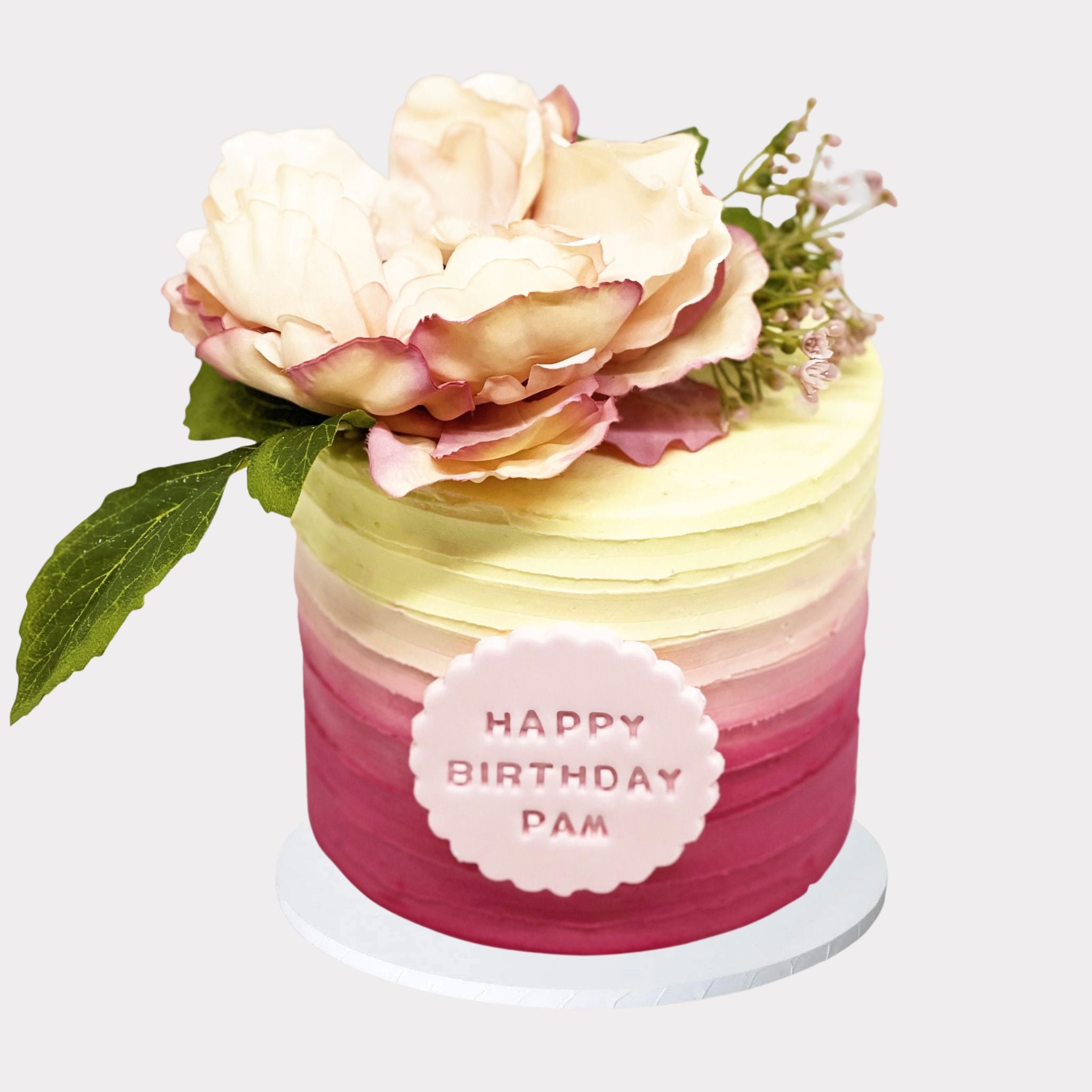 Yellow Floral Drip Cake | Country Kitchen SweetArt