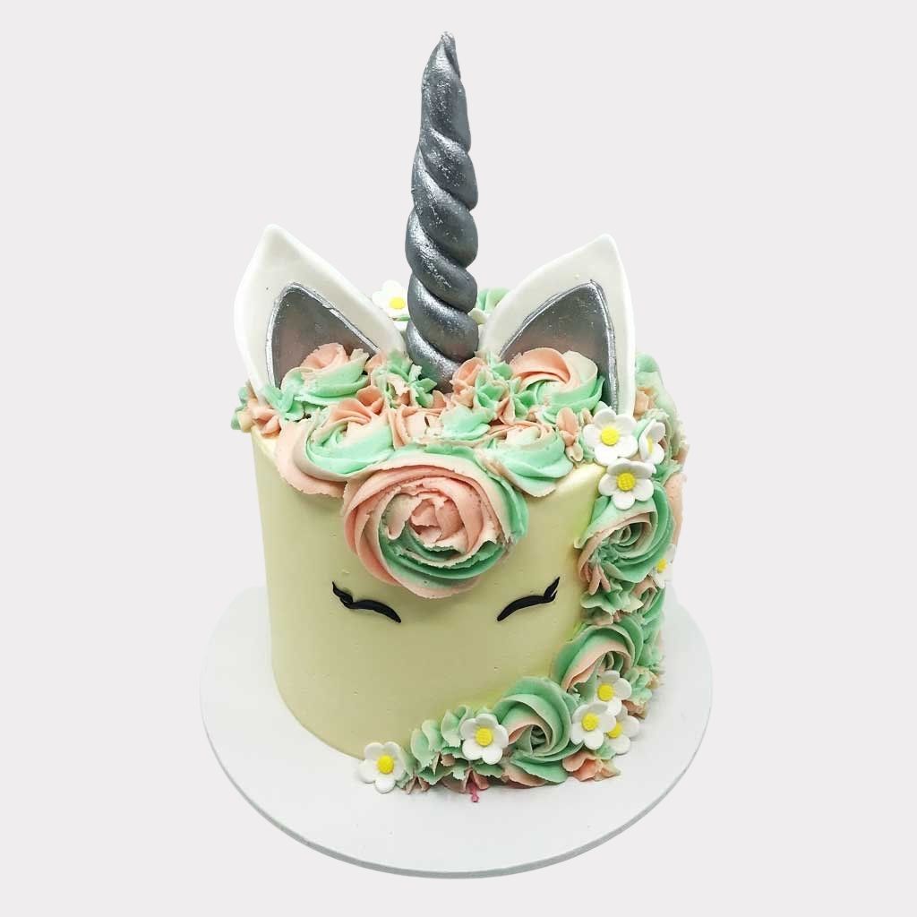 Silver Unicorn Cake
