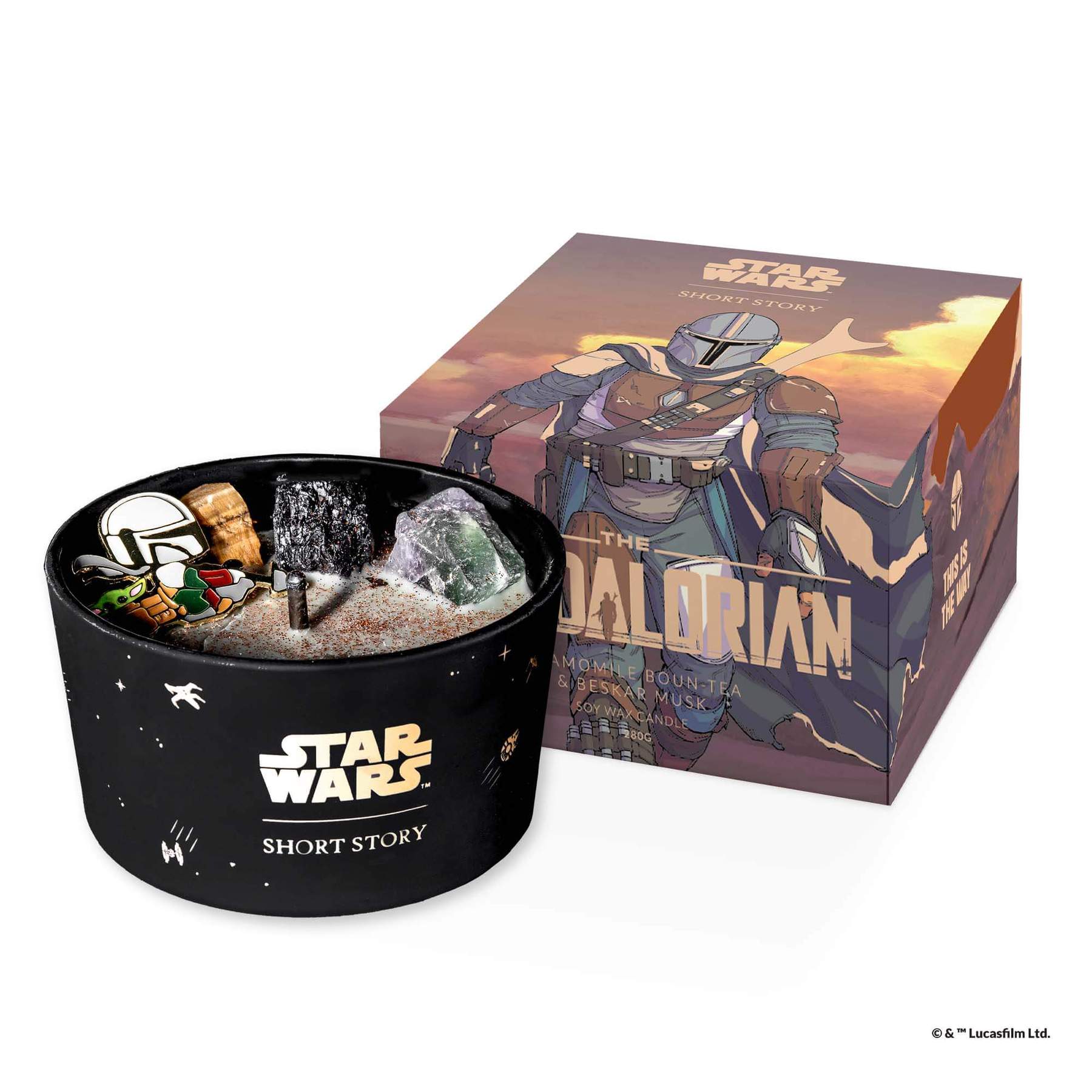 Star Wars ™ Candle Mandalorian™ - CHAMOMILE BOUN-TEA & BESKAR MUSK