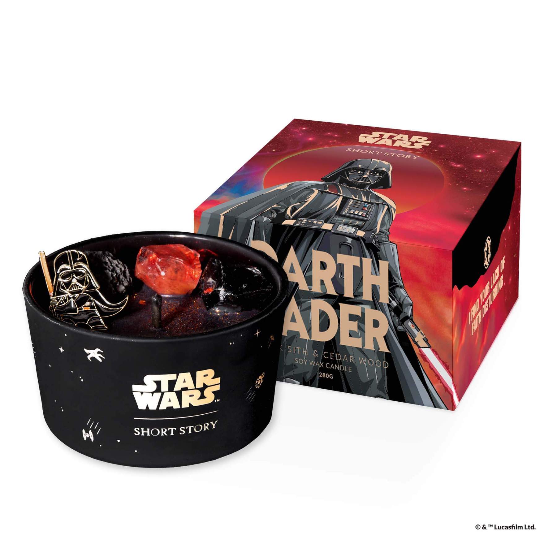 Star Wars ™ Candle Darth Vader™ - DARK SITH™ & CEDAR WOOD