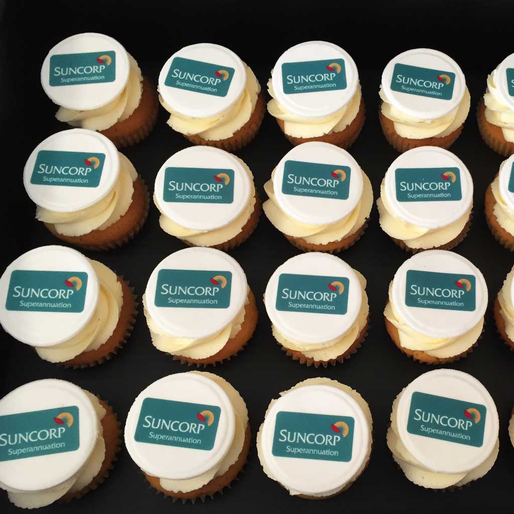 Corporate Branded Cupcakes